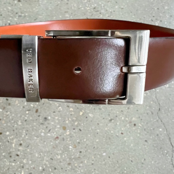 Men’s Ted Baker reversible belt brown and tan size 36 - Picture 5 of 14